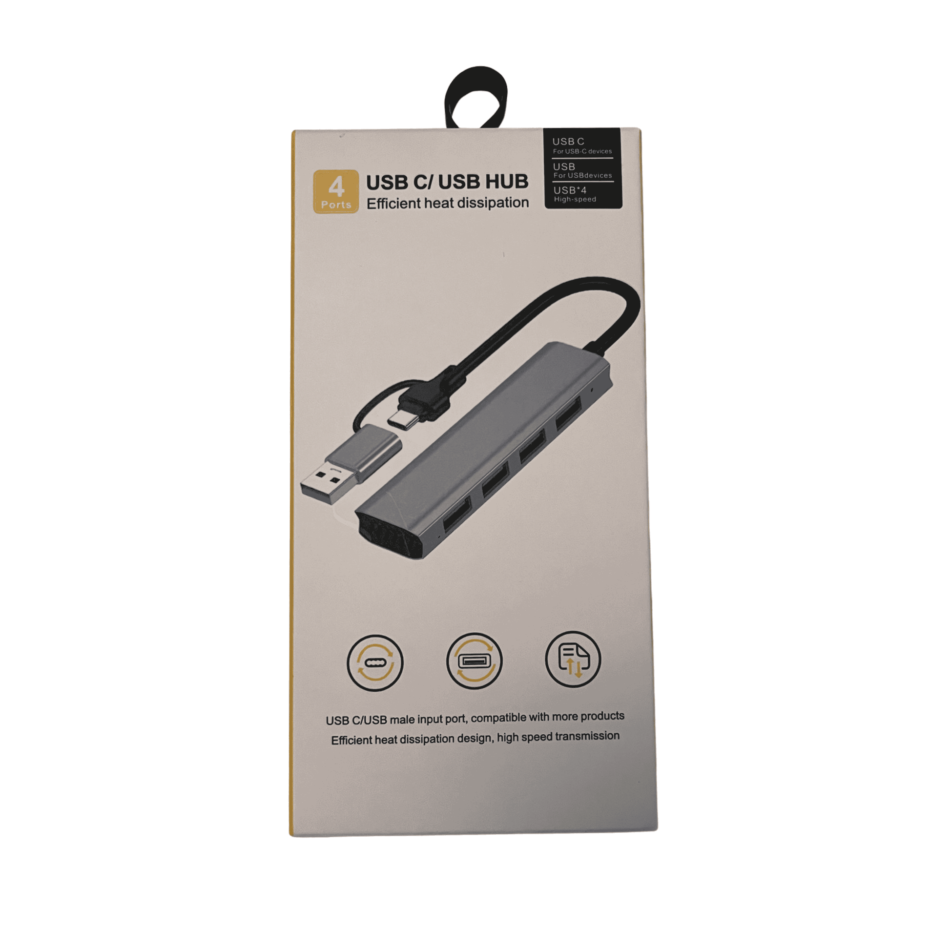 USB-Hub 4-Port USB-C & USB-A – für Autodarts-Kameras | darts4all - Darts4All
